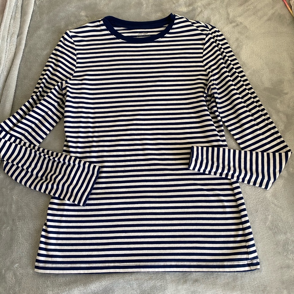 Women’s long sleeve strip tee